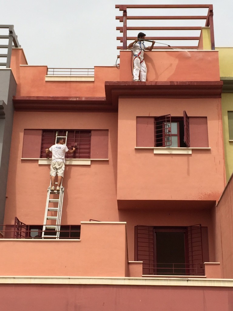 Limpieza de fachada con agua a presión Málaga