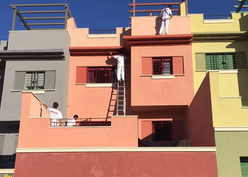 limpiar fachada en malaga edificio
