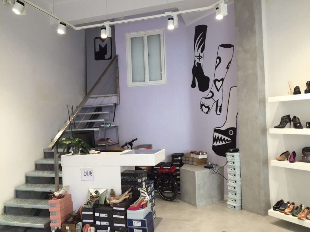 Cabecera decoración locales comerciales Málaga con pintura